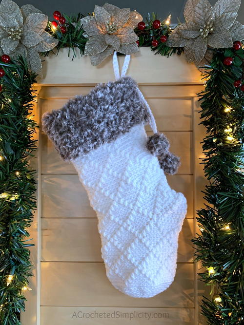 Diamonds Fur Christmas Stocking Diamonds & Fur Christmas Stocking