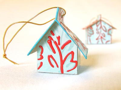 Tissue Box House Ornament