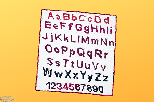 Alphabet Numbers C2C Blanket Alphabet & Numbers C2C Blanket