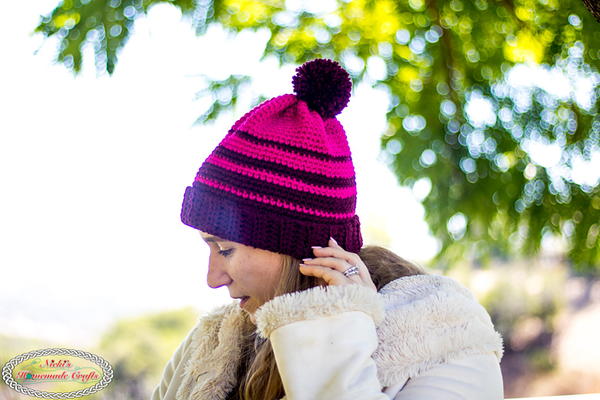 Striped Ombre Hat Striped Ombre Hat