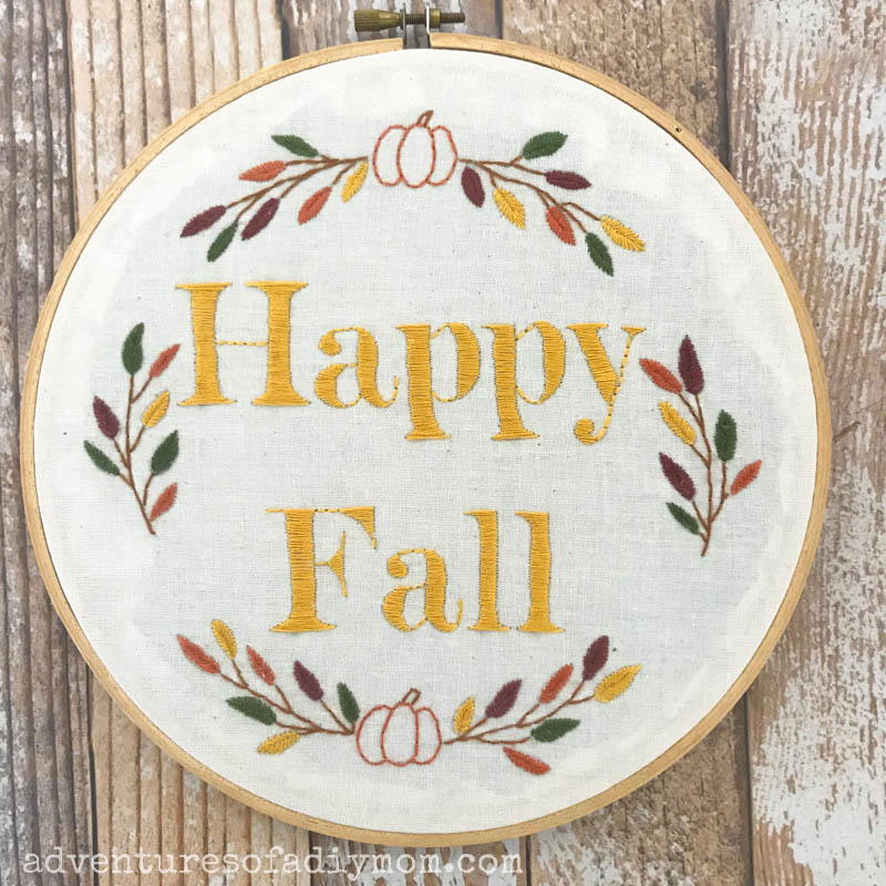 Fall Embroidery Pattern CheapThriftyLiving fall-embroidery-pattern-cheapthriftyliving