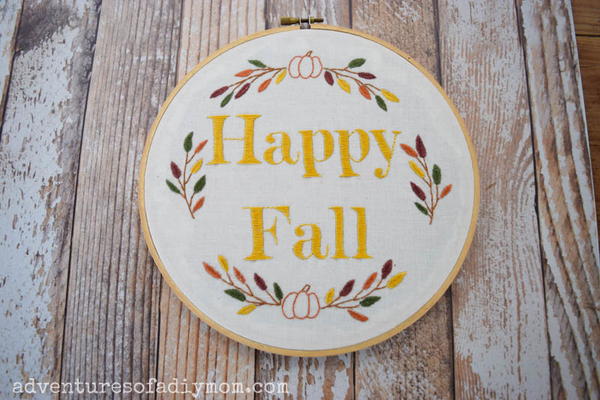 Fall Embroidery Pattern Fall Embroidery Pattern