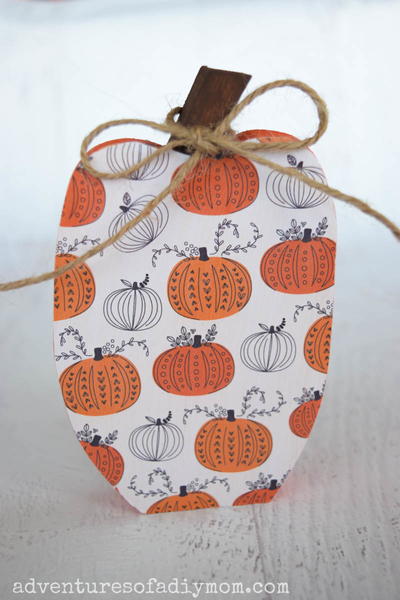 Wood Pumpkin Craft Wood Pumpkin Craft