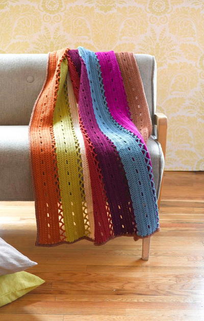 Brightly Colored Windchime Afghan Brightly Colored Windchime Afghan