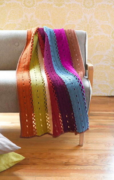Brightly Colored Windchime Afghan