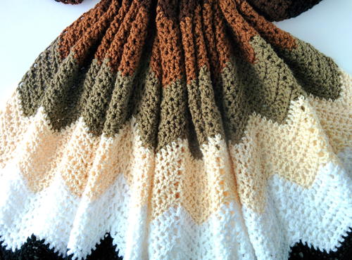 Mocha Ripple Throw Mocha Ripple Throw