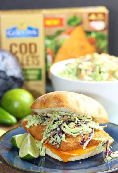 QUICK EASY RECIPE FISH SANDWICHES WITH CRUNCHY CILANTRO LIME SLAW QUICK & EASY RECIPE FISH SANDWICHES WITH CRUNCHY CILANTRO LIME SLAW