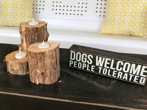 Log Tea Light Candle Holders Log Tea Light Candle Holders