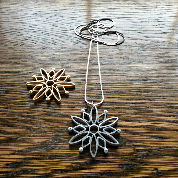 Modern Quilled Snowflake Necklace Modern Quilled Snowflake Necklace