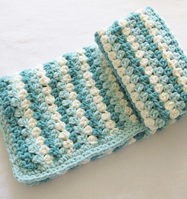 Mock Granny Stripe Blanket Mock Granny Stripe Blanket