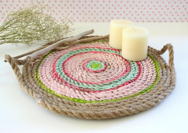 No Sew Rope Serving Dish