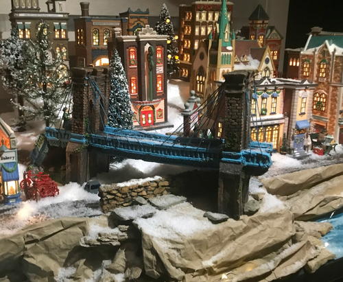 Building a Christmas village Display Building a Christmas village Display