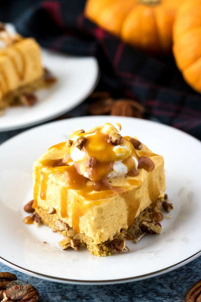 No Bake Pumpkin Cheesecake No Bake Pumpkin Cheesecake