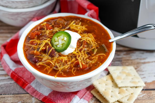 Wendys Copycat Chili in the Slow Cooker Wendy's Copycat Chili in the Slow Cooker
