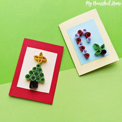 Quilled Christmas Card Craft