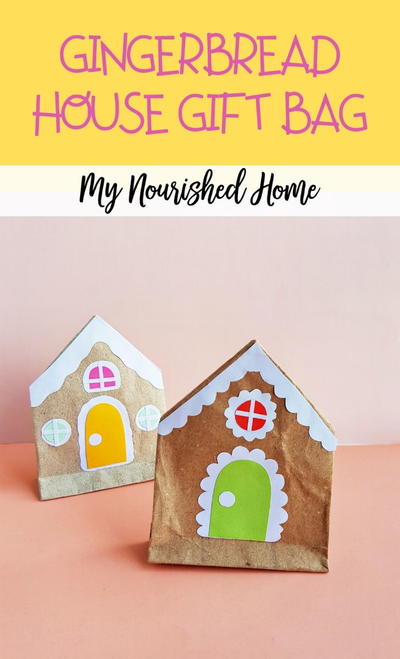 Gingerbread House Gift Bag Craft Gingerbread House Gift Bag Craft