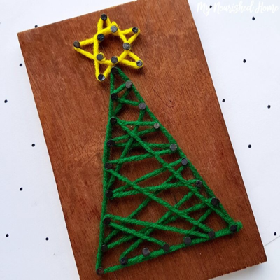 String Art Christmas Tree