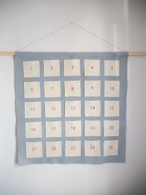 Embroidered Advent Calendar Embroidered Advent Calendar