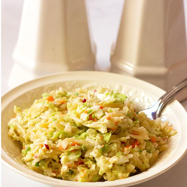 Easy Coleslaw with Orzo Pasta Easy Coleslaw with Orzo Pasta