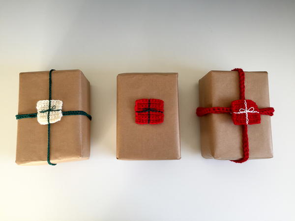 Christmas Gift Crochet Garland Christmas Gift Crochet Garland