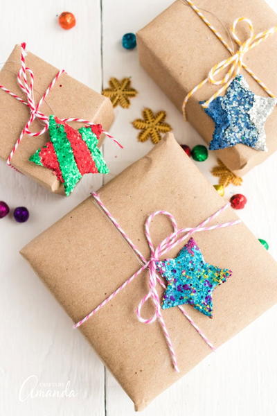 Glitter Star Ornaments