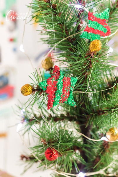 Glitter Star Ornaments Glitter Star Ornaments