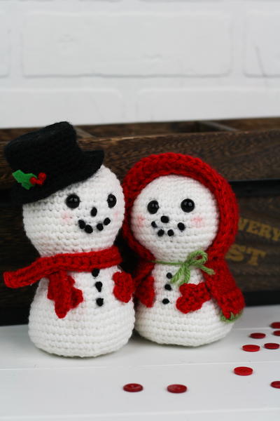 Vintage Snowman Couple Vintage Snowman Couple