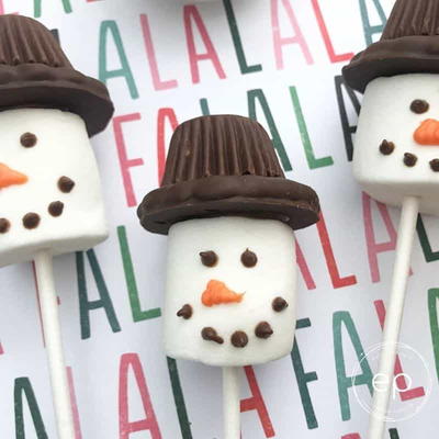 Snowman Marshmallow Craft