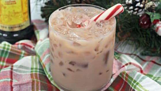 Peppermint Chocolate White Russian Cocktail