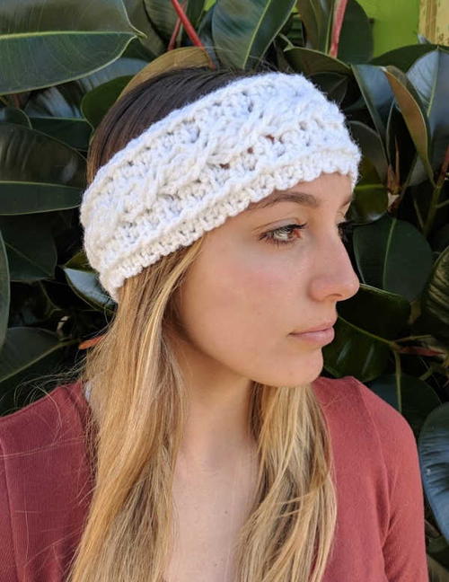 One Skein Crochet Cable Ear Warmer Headband Pattern One Skein Crochet Cable Ear Warmer Headband Pattern