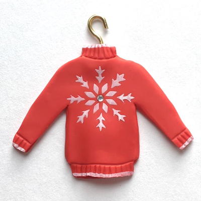 Clay Christmas Sweater Ornament Clay Christmas Sweater Ornament