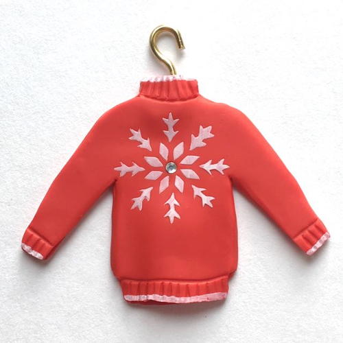 Clay Christmas Sweater Ornament Clay Christmas Sweater Ornament