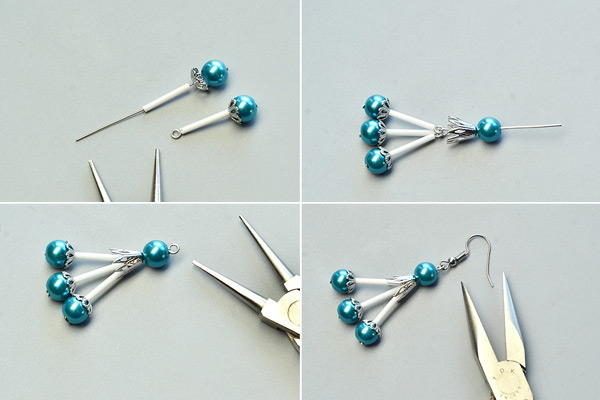 Beebeecraft Tutorials on Making a Pair of Pearl Earrings Beebeecraft Tutorials on Making a Pair of Pearl Earrings