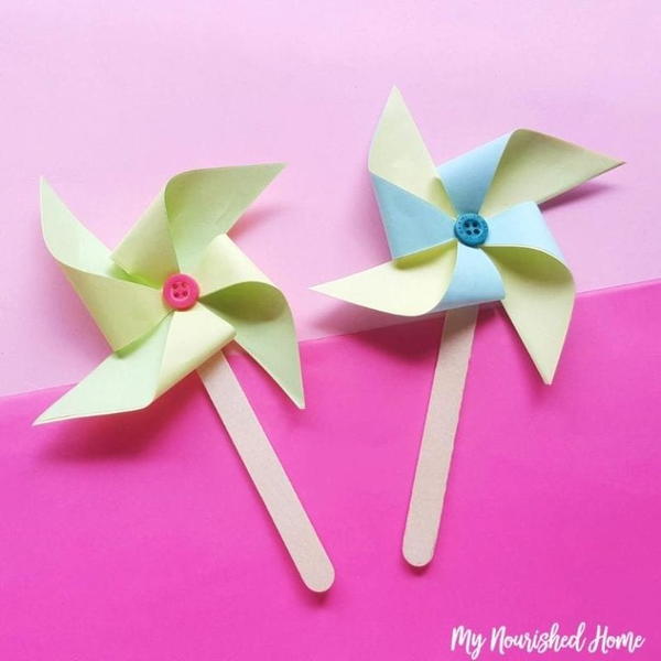 Paper Pinwheel Craft Paper Pinwheel Craft