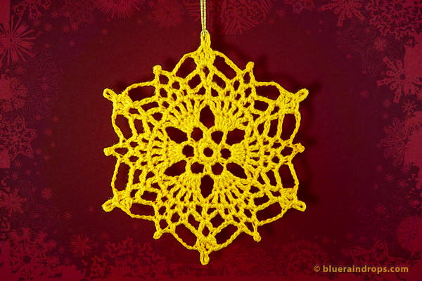 Crochet Pineapple Snowflake Crochet Pineapple Snowflake