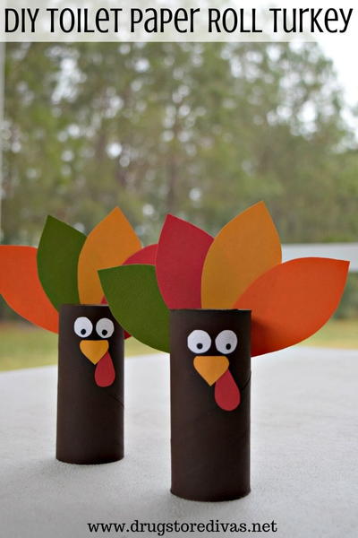 DIY Toilet Paper Roll Turkey DIY Toilet Paper Roll Turkey