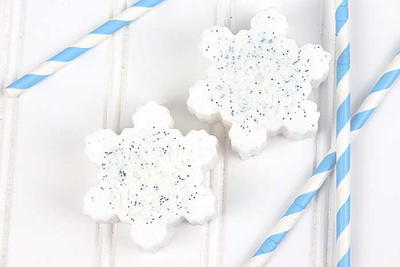 Glitter Snowflake Soap Glitter Snowflake Soap