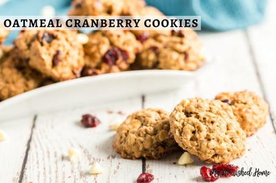 Cranberry White Chocolate Oatmeal Cookies Cranberry White Chocolate Oatmeal Cookies