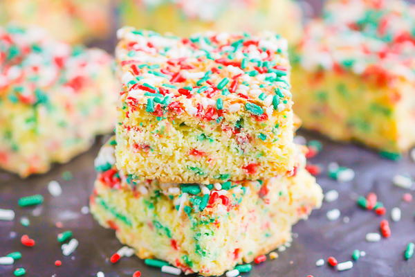 Holiday Cake Mix Bars Holiday Cake Mix Bars