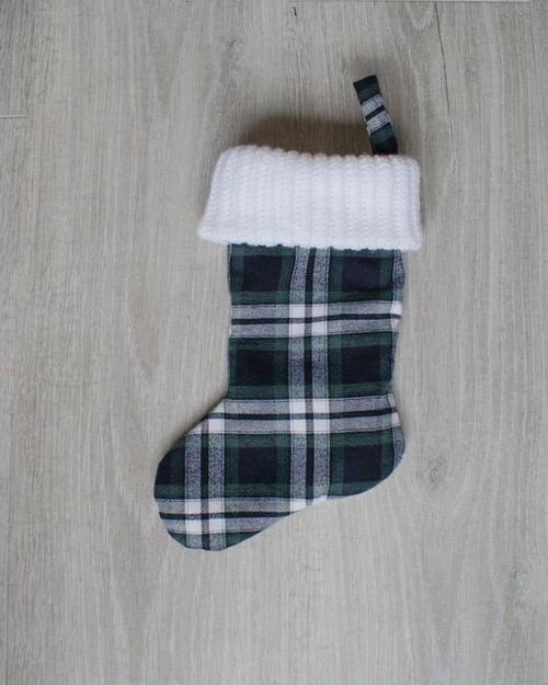 Upcycled Plaid Shirt Christmas Stocking Tutorial Upcycled Plaid Shirt Christmas Stocking Tutorial