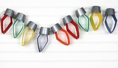 Paper Christmas Lights Garland Paper Christmas Lights Garland