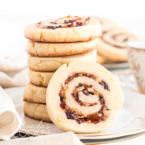 Cranberry Orange Spiral Cookies Cranberry Orange Spiral Cookies