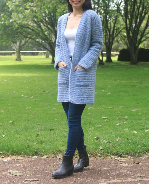 Stonewash Pocket Coatigan Stonewash Pocket Coatigan