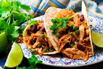 Slow Cooker Chicken Tacos (low Carb)