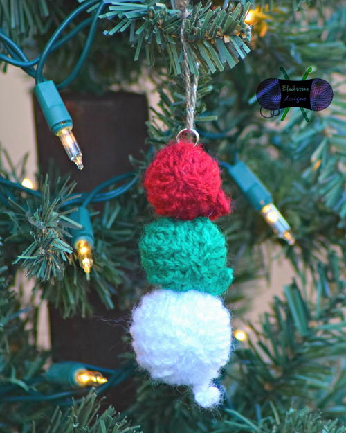 Stacked Yarn Ball Ornament Stacked Yarn Ball Ornament