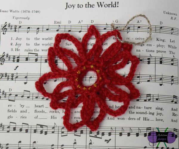 Poinsettia Lace Ornament Poinsettia Lace Ornament