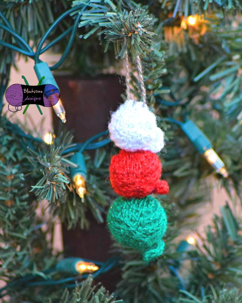 Stacked Yarn Ball Ornament Stacked Yarn Ball Ornament