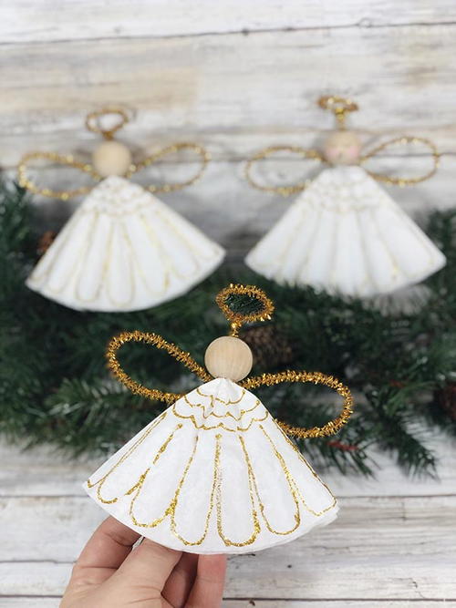 Coffee Filter Angels Christmas Ornament Craft Coffee Filter Angels Christmas Ornament Craft