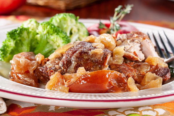 Pork with Apples and Bacon