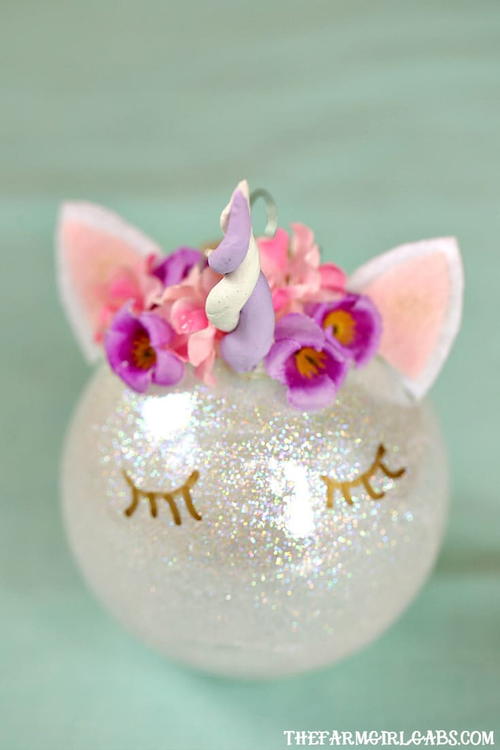 Unicorn Christmas Ornament Unicorn Christmas Ornament